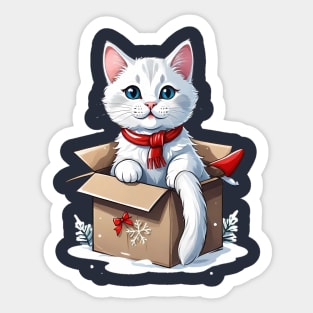 Cat christmas Sticker